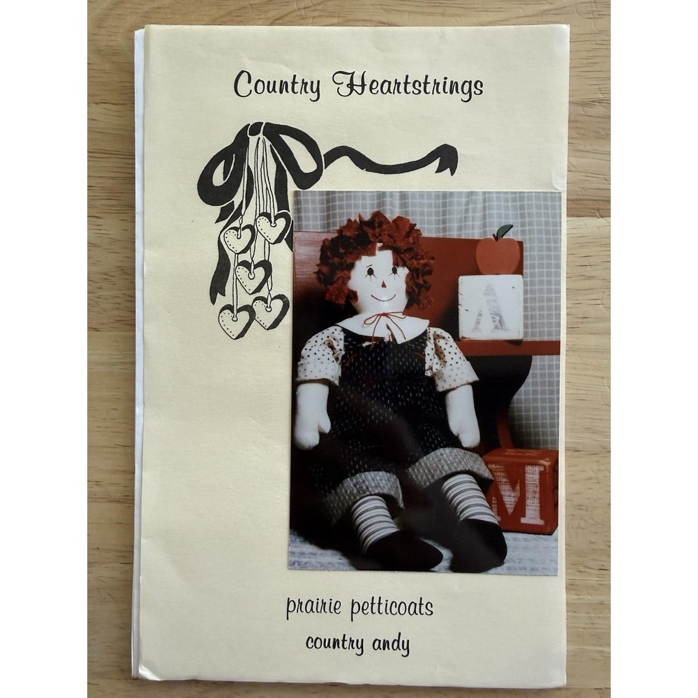 Country Heartstrings Prairie Petticoats COUNTRY‎ ANDY Doll Craft Pattern Uncut